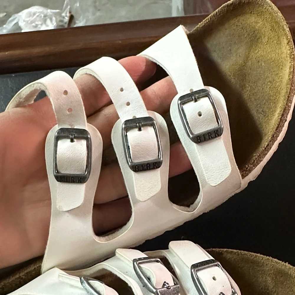 Birkenstock White Sandals